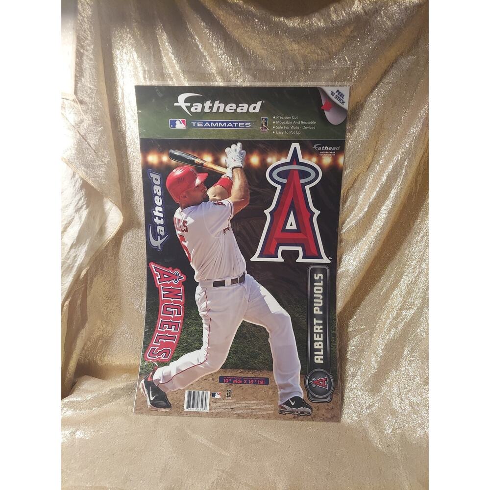 Albert Pujols Fathead Teammates Los Angeles Angels MLB 16in Tall Wall Graphic